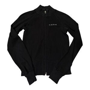 **SOLD** Bebe Classic Black Full-Zip Jacket